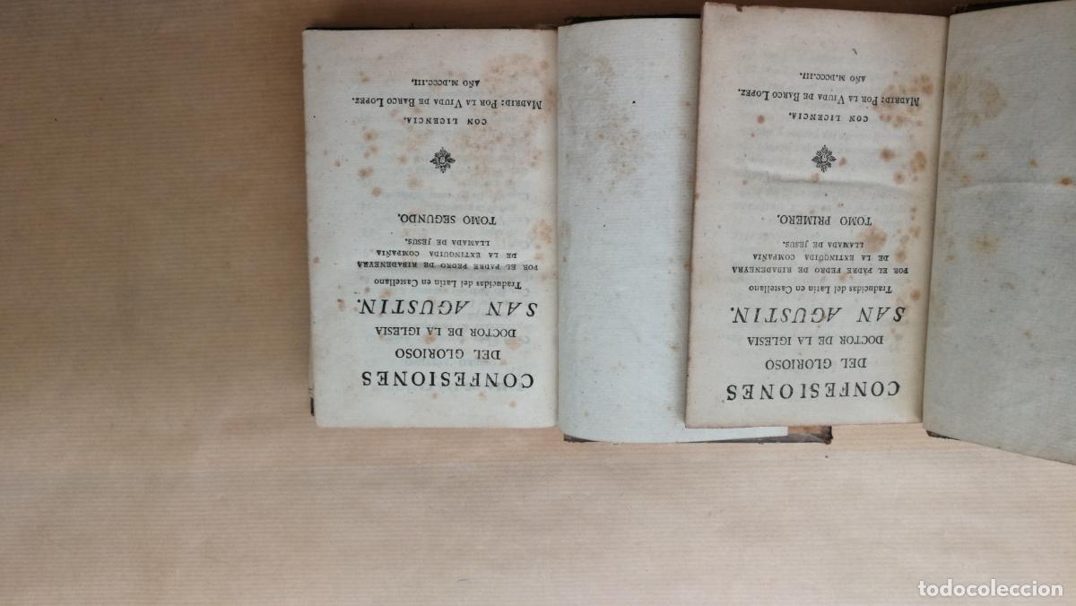 Libros: CONFESIONES DEL GLORIOSO DOCTOR DE LA IGLESIA SAN AGUSTIN. TRADUCIDAS DEL LAT&Iacute;N EN CASTELLANO POR EL