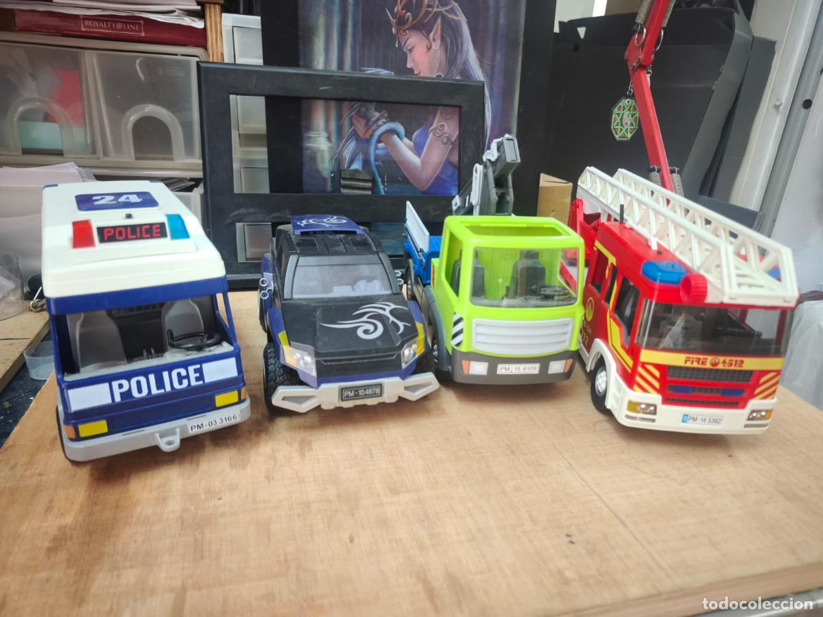 Libros: LOTE 4 VEHICULOS (COCHES) PLAYMOBIL