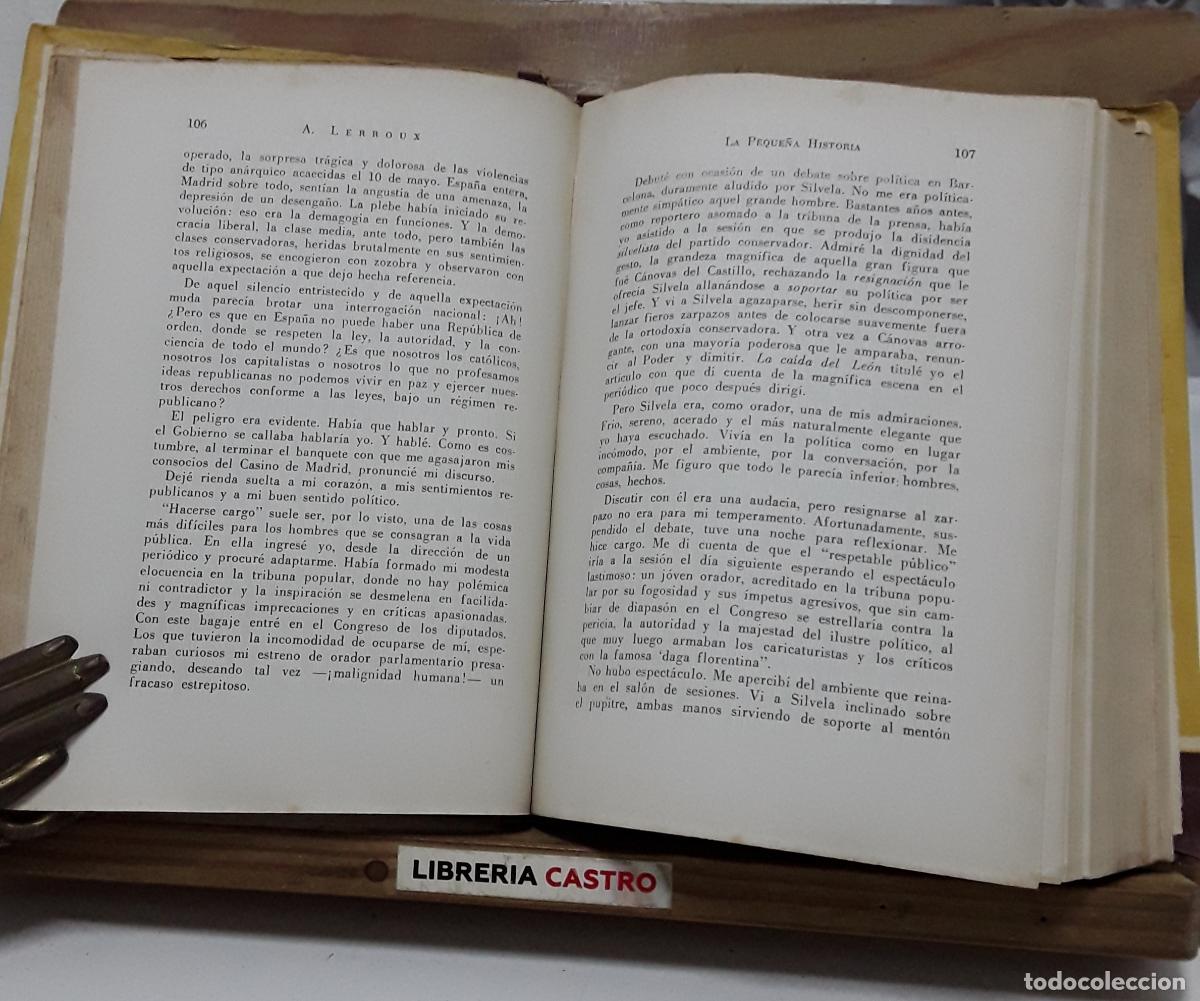 Libros: La peque&ntilde;a historia - Alejandro Lerroux - Foto 4