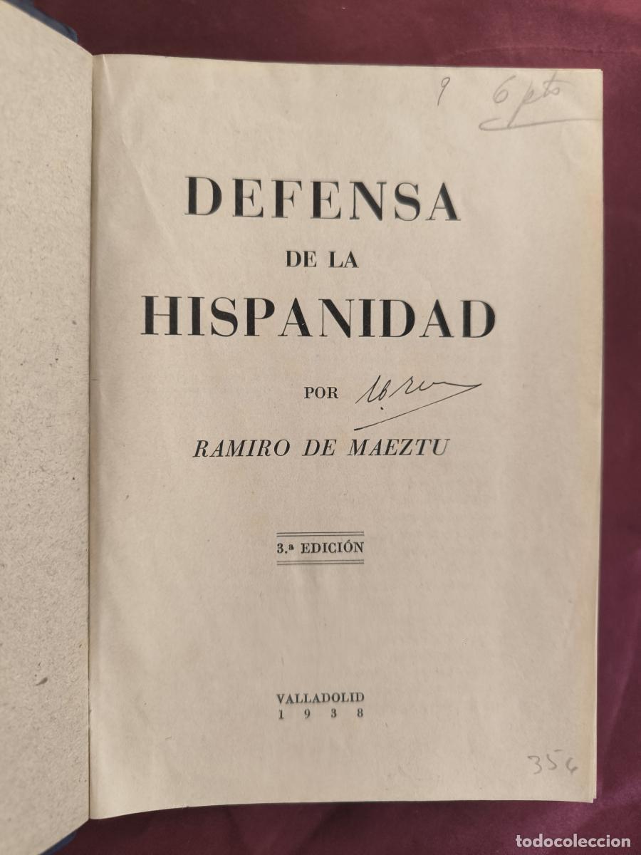 Libros: Defensa de la Hispanidad - Ramiro de Maeztu