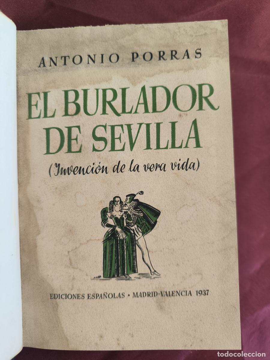 Libros: El burlador de Sevilla: invenci&oacute;n de la Vera Vida - Antonio Porras