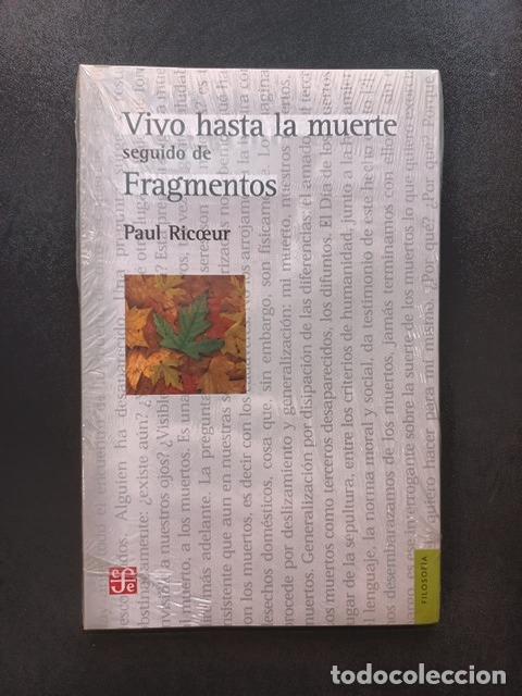 Libros: Paul Ricoeur - Vivo hasta la muerte. seguido de Fragmentos