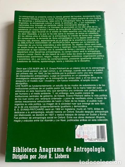 Libros: Los nuer -Evans-Pritchard- - Foto 2