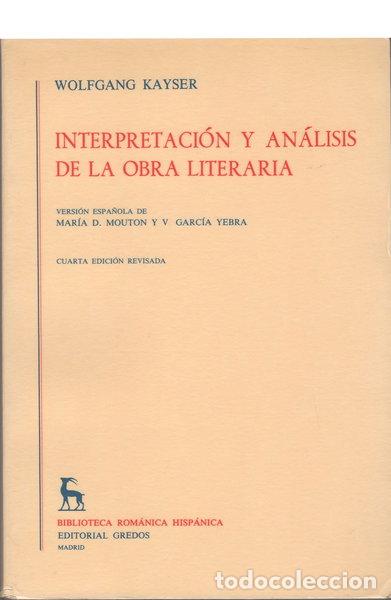 Libri di seconda mano: Interpretaci&oacute;n y an&aacute;lisis de la obra literaria- 9788424900052