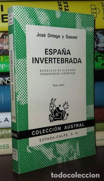 Libros: Espa&ntilde;a invertebrada- 9788423913459