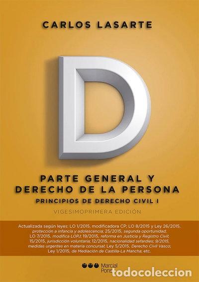 Libri di seconda mano: Principios de Derecho Civil Tomo I- 9788416402236