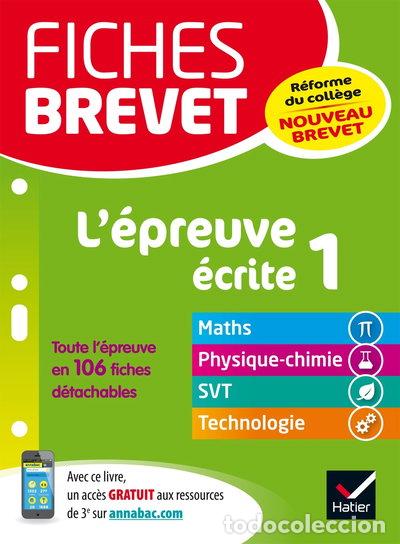 Libros: L'&eacute;preuve &eacute;crite 1, math&eacute;matiques, physique-chimie, sciences et vie de la ter...- 9782401029149