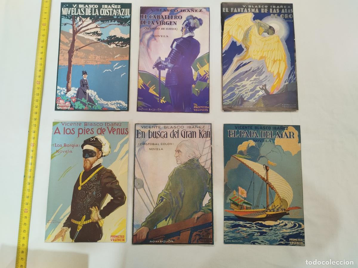 B&uuml;cher: Arturo Ballester (Novelas de Vicente Blasco Ib&aacute;&ntilde;ez - Editorial Prometeo, Valencia). LOTE DE 6 P... -