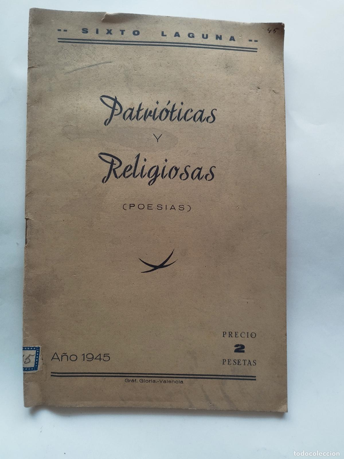 Libros: PATRI&Oacute;TICAS Y RELIGIOSAS (POES&Iacute;AS) - Sixto Laguna