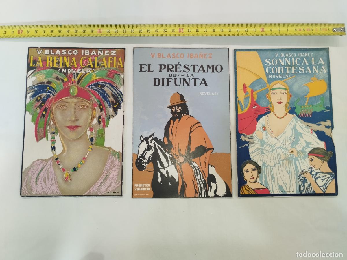 Libros: Lote de 3 Portadas Comerciales de &Eacute;poca Ilustradas por Ochoa (Novelas de Vicente Blasco Ib&aacute;&ntilde;ez ... -