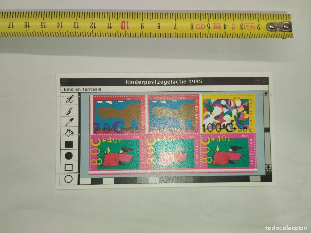 Libros: Hoja Bloque de Sellos de Pa&iacute;ses Bajos (Nederland) - Kinderpostzegelactie 1995 &rdquo;Kind en fantasie... -
