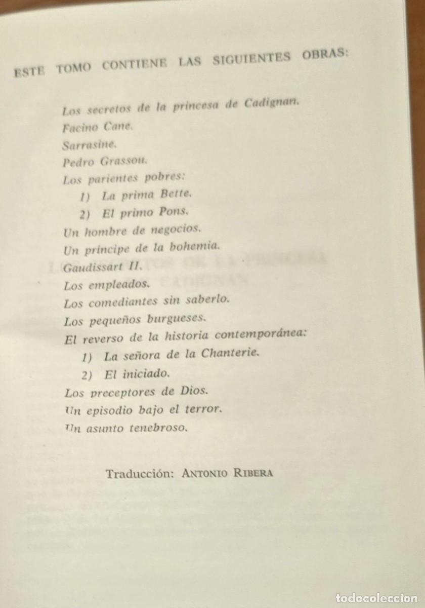 Libros: La Comedia Humana - Tomo IV - Honor&eacute; de Balzac - Foto 3
