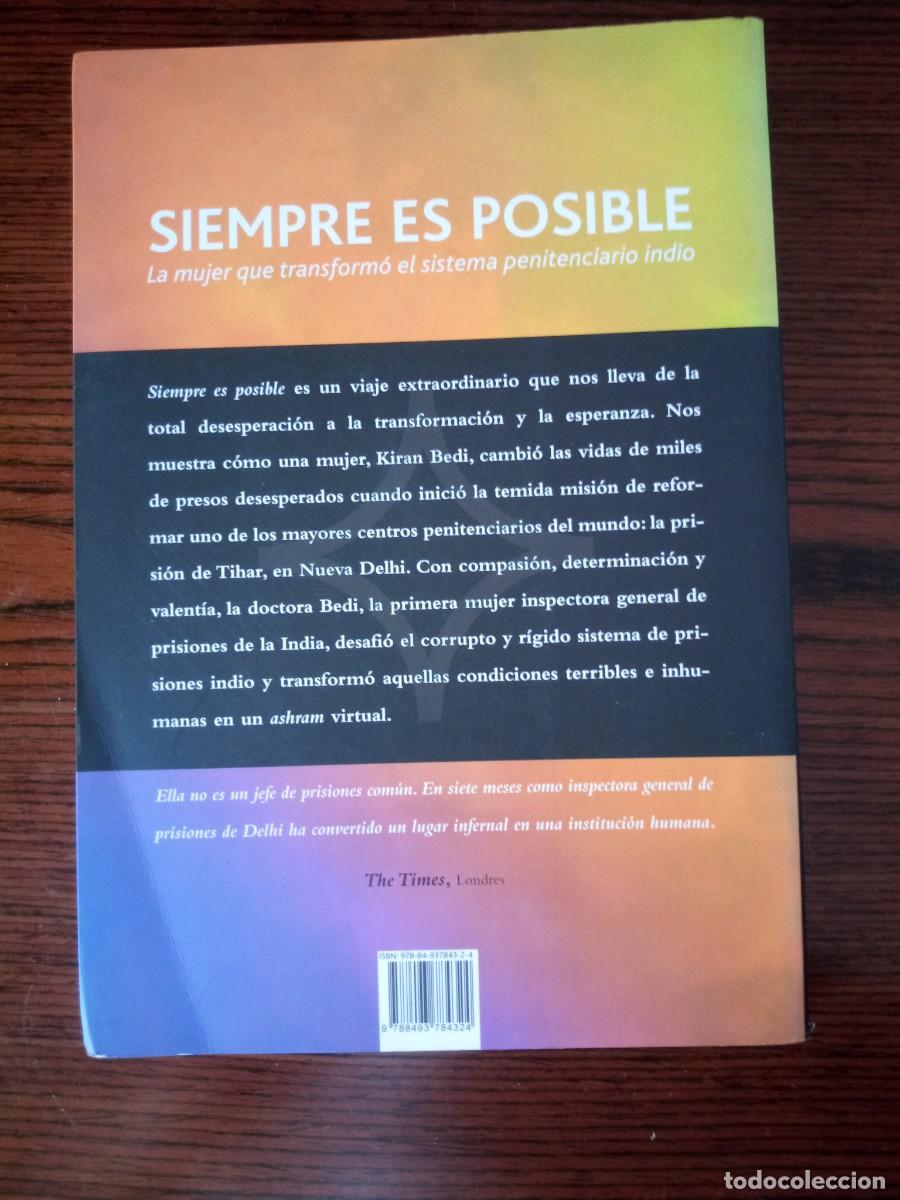 Libros: &rdquo;Siempre es posible&rdquo;, Kiran Bedi - Foto 2