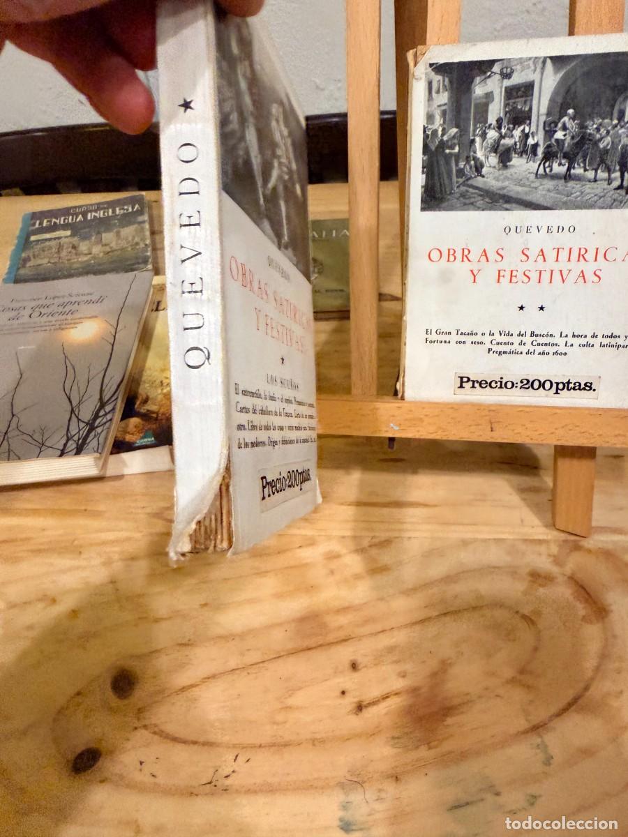 Libros: QUEVEDO- OBRAS SAT&Iacute;RICAS Y FESTIVAS- 2 TOMOS - Foto 3