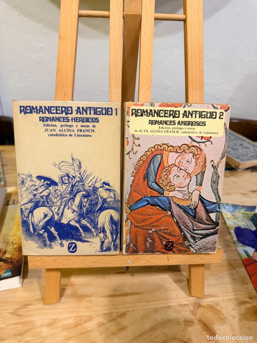 Libros: ROMANCERO ANTIGUO (I Y II)- ROMANCES HEROICOS- ROMANCES AMOROSOS