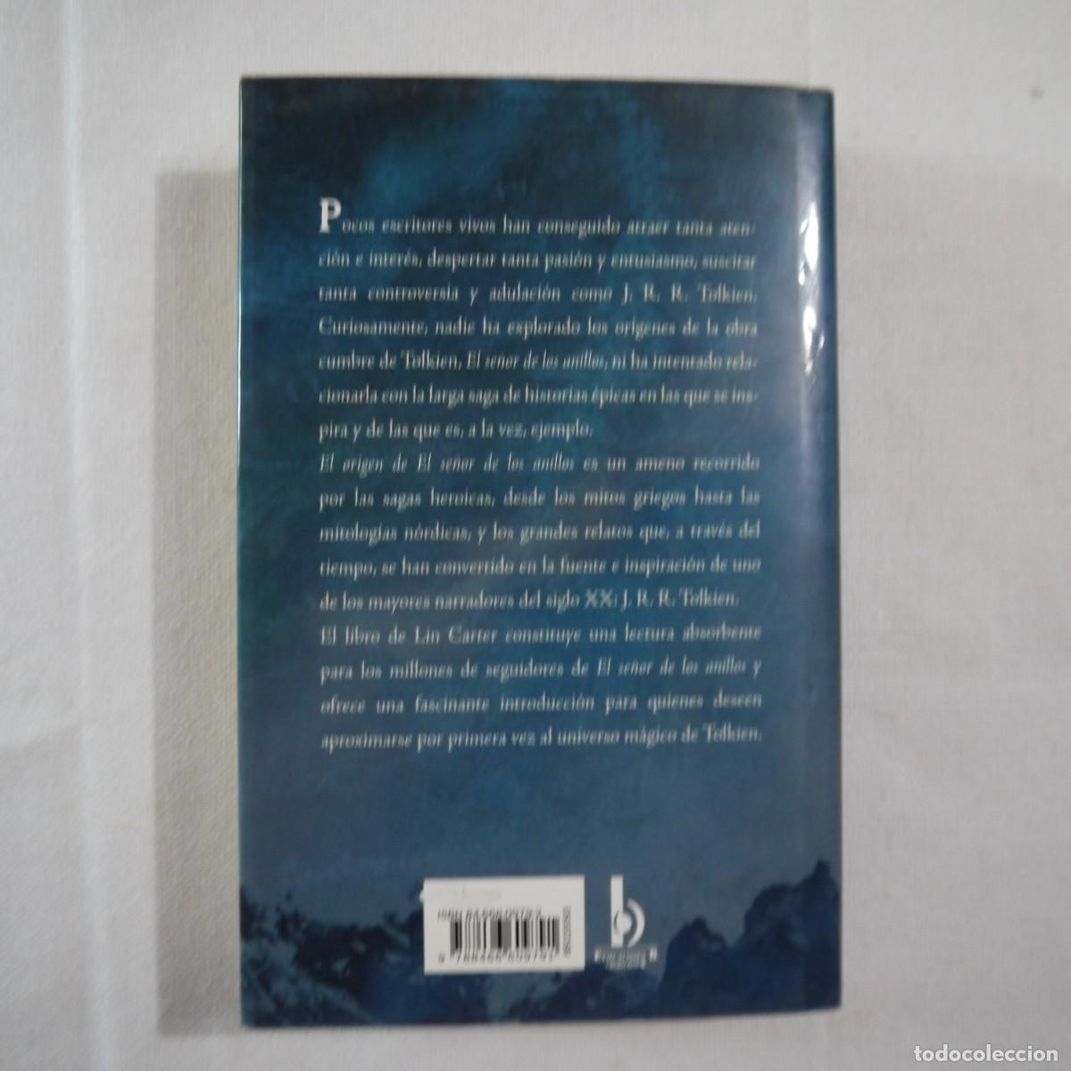Libros: EL ORIGEN DEL SE&Ntilde;OR DE LOS ANILLOS - LIN CARTER - EDICIONES B - 2002 - 1.&ordf; EDICI&Oacute;N - Foto 15