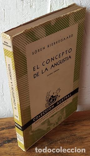 Libros: EL CONCEPTO DE LA ANGUSTIA - Kierkegaard,Soren