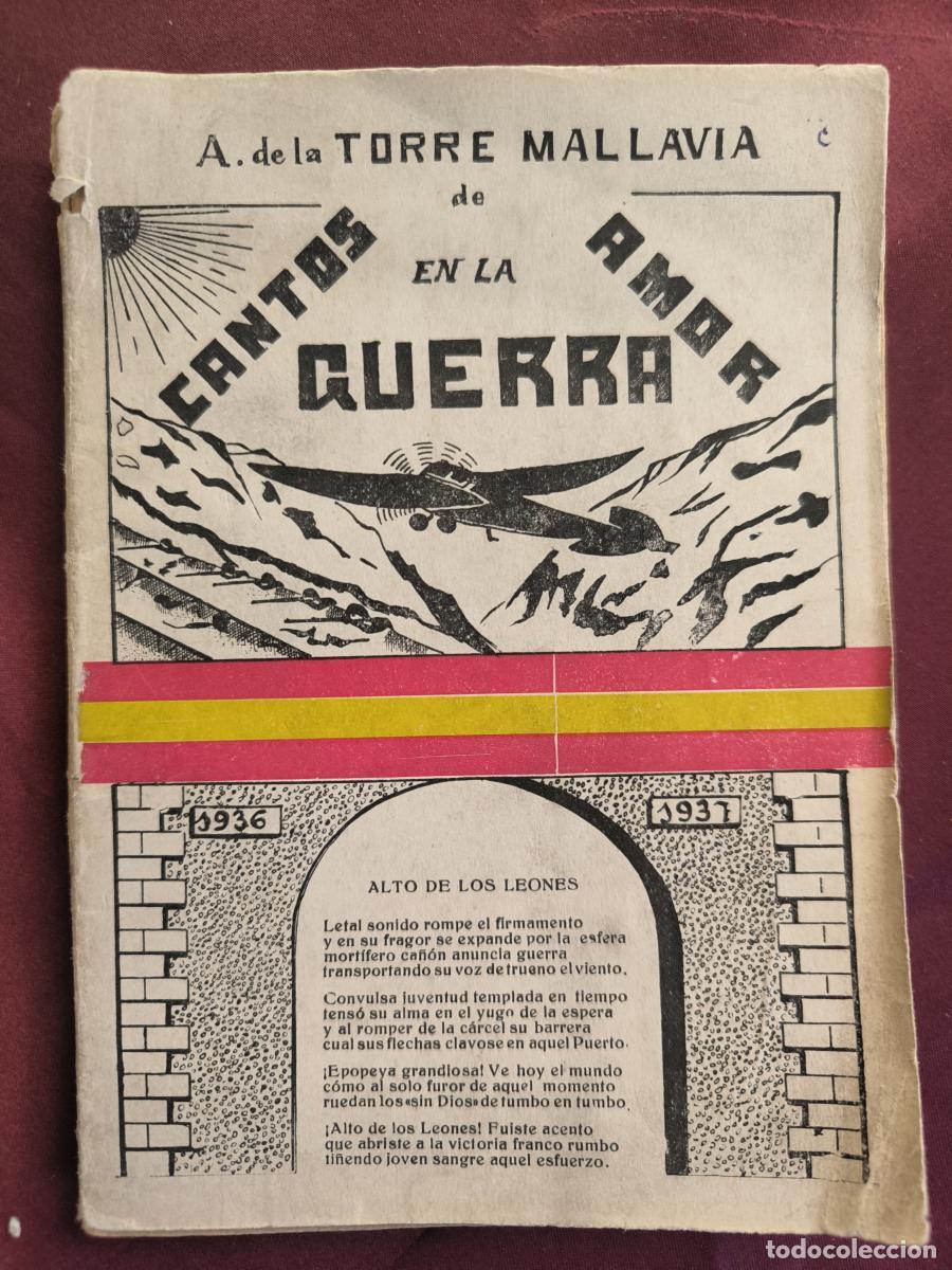 Libros: Cantos de amor en la guerra. - Antonio de la Torre Mallavia.