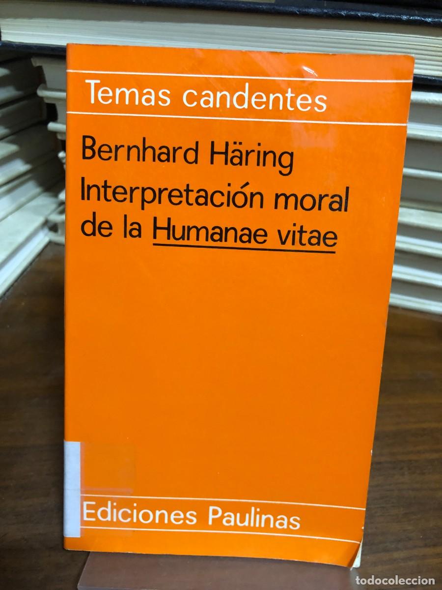 Libros: Interpretaci&oacute;n moral de la Humanae vitae Bernhard H&auml;ring - Foto 1