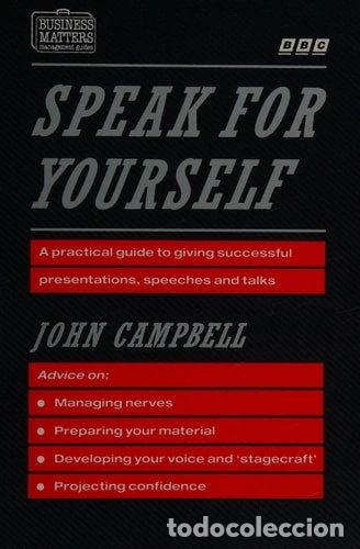 books: Speak for Yourself- 9780563215110