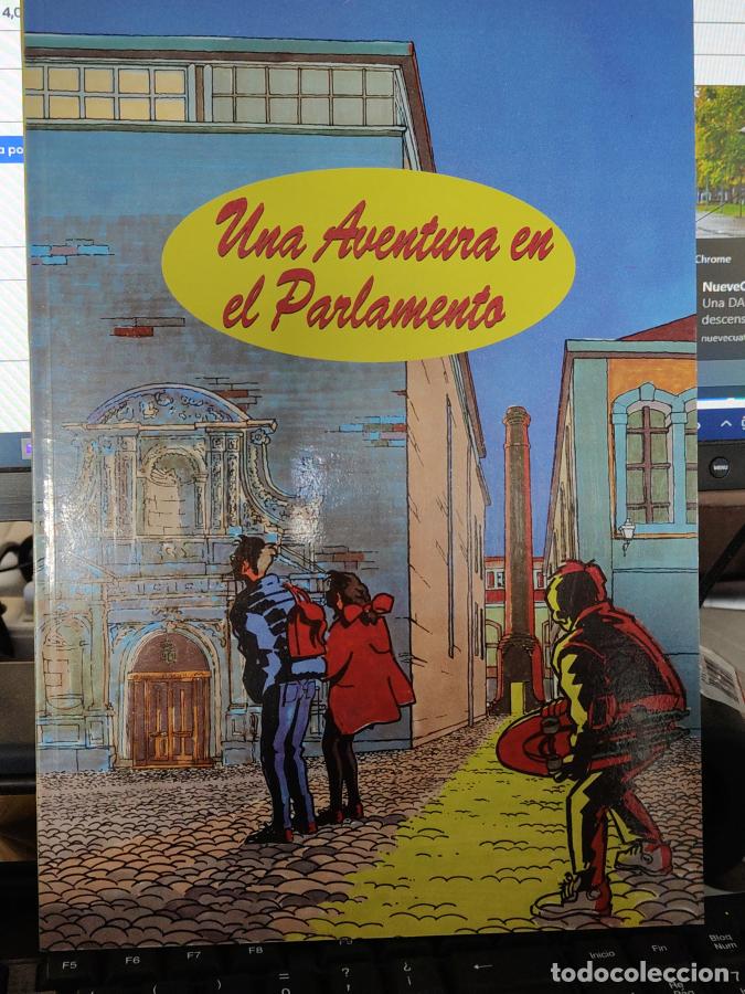 B&uuml;cher: UNA AVENTURA EN EL PARLAMENTO. COMIC. DIBUJOS JAVIER DE BLAS. LA RIOJA. TDK116 -