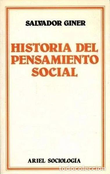 Libros: Historia del pensamiento social- 9788434416758