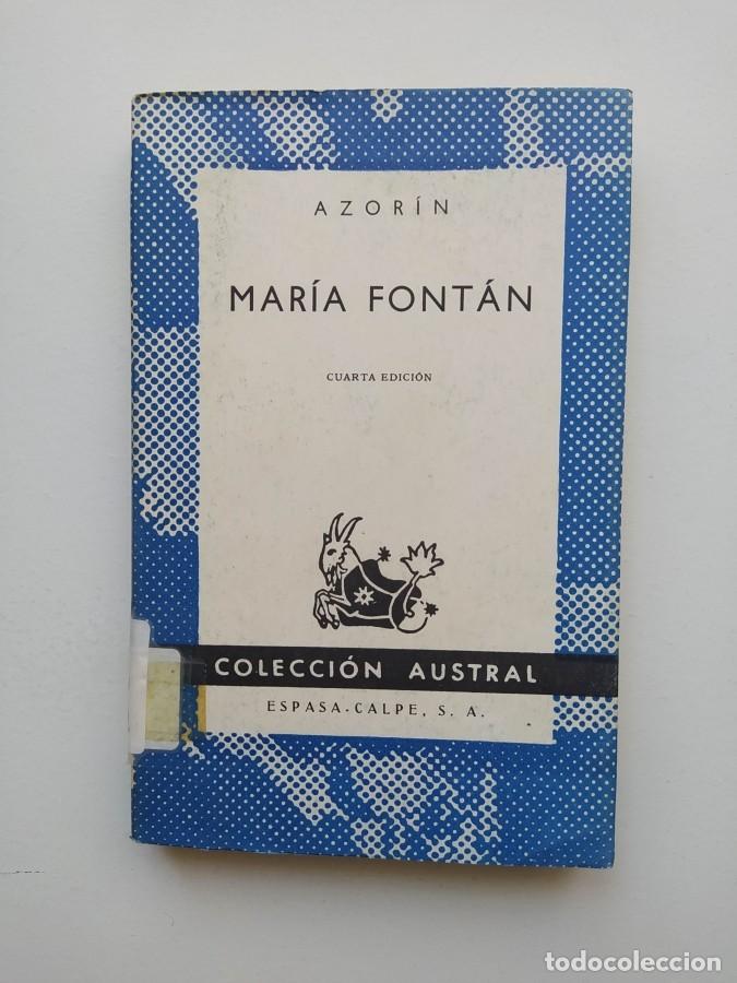 Libros: Mar&iacute;a Font&aacute;n. Colecci&oacute;n Austral n&ordm; 525. - Azor&iacute;n. - Foto 1
