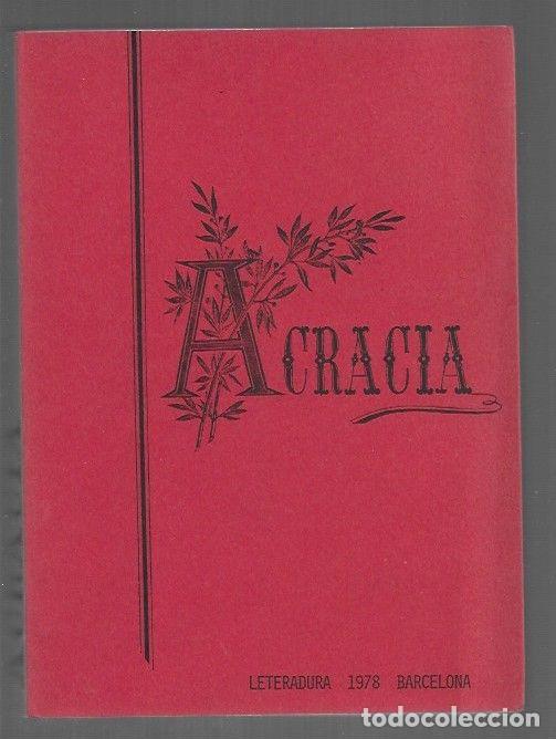 books: ACRACIA. REVISTA SOCIOLOGICA (NUMEROS FACSIMILARES EN UN SOLO TOMO) - VARIOS