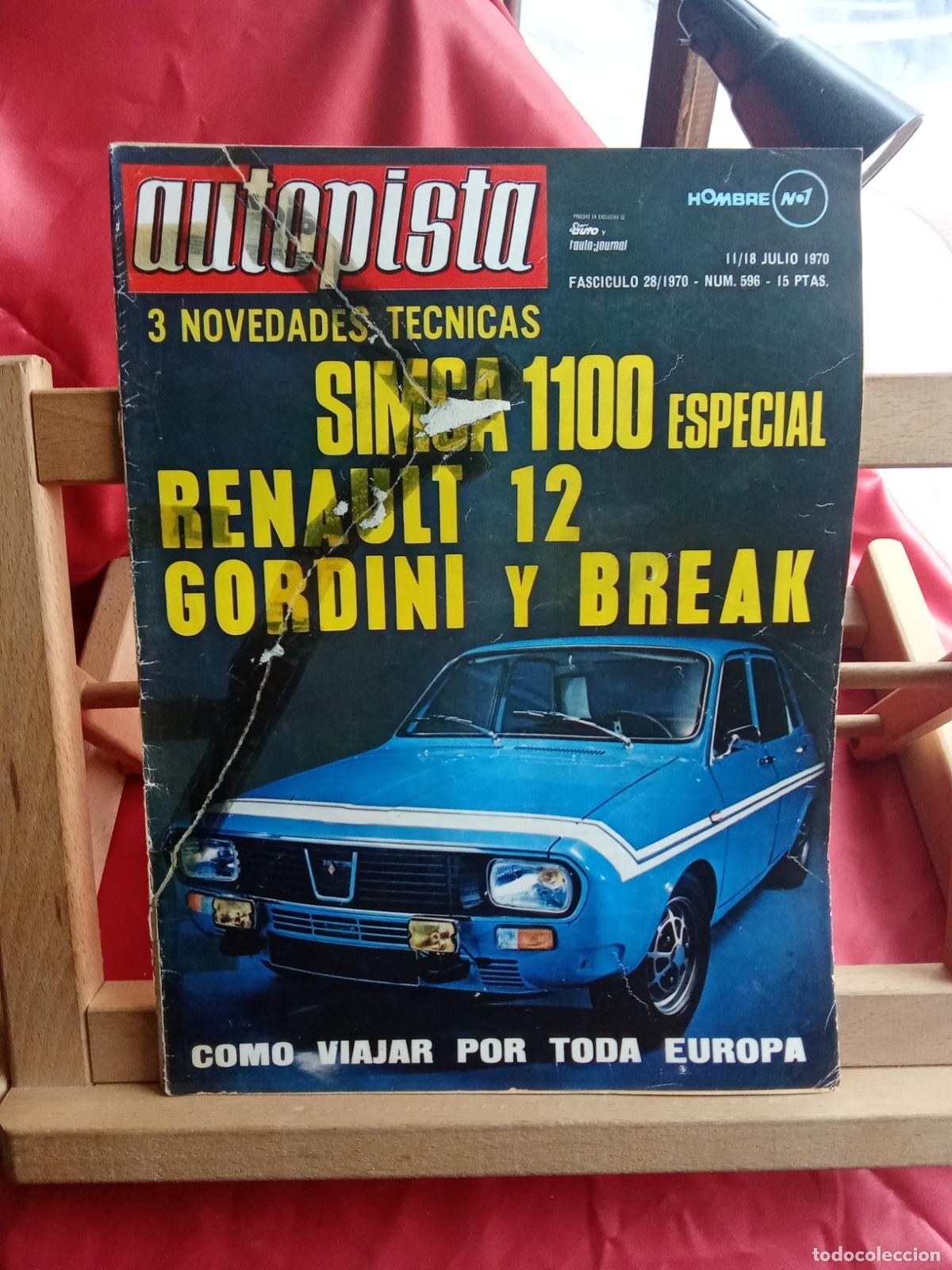 Libros: Revista Autopista N&ordm;596 Julio 1970 REV.1482