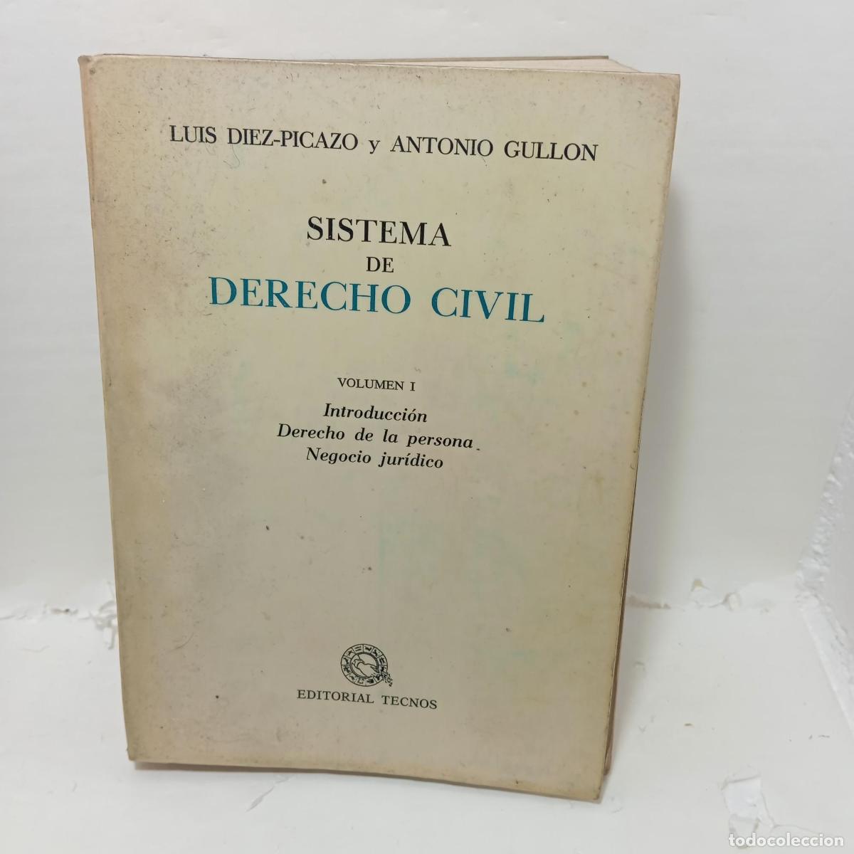 Livros em segunda m&atilde;o: SISTEMA DE DERECHO CIVIL. Volumen I - Luis D&iacute;ez-picazo, Antonio Gull&oacute;n
