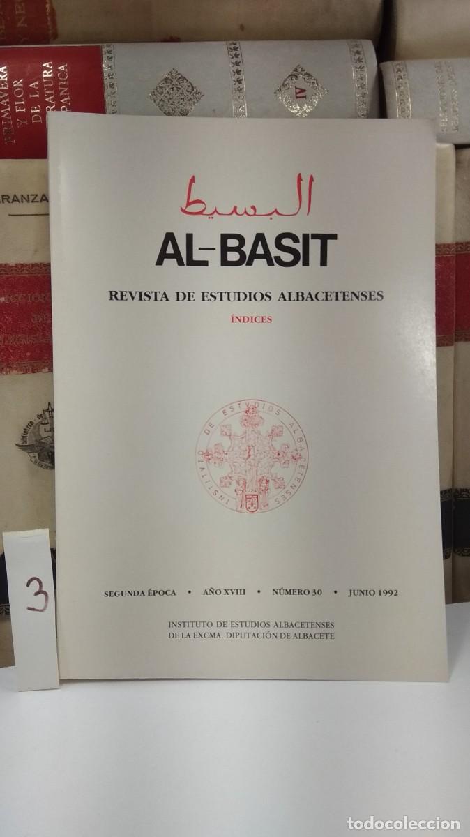 Libros: REVISTA DE ESTUDIOS ALBACETENSES AL-BASIT N&ordm; 30. INDICES N&Uacute;MEROS 0-29.