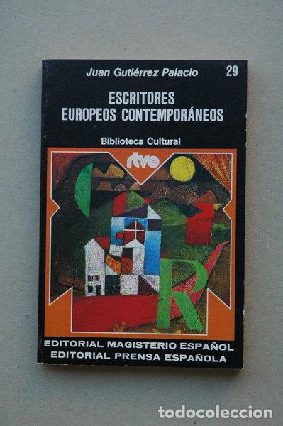 Libri di seconda mano: Escritores europeos contempor&aacute;neos- 9788426580146