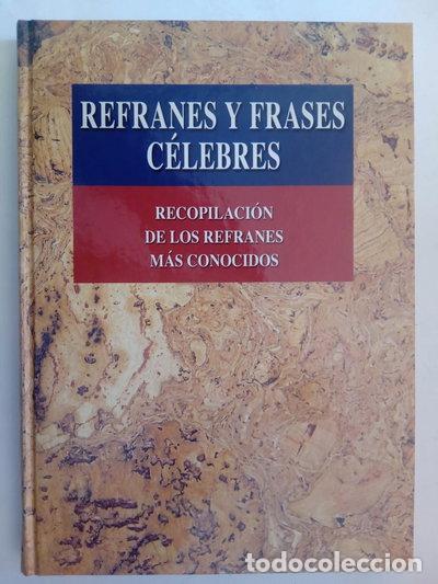 Libros: Refranes y frases c&eacute;lebres- 9788480558372