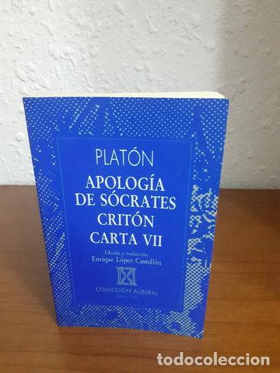 books: Apolog&iacute;a de S&oacute;crates, Crit&oacute;n, Carta VII- 9788423919642