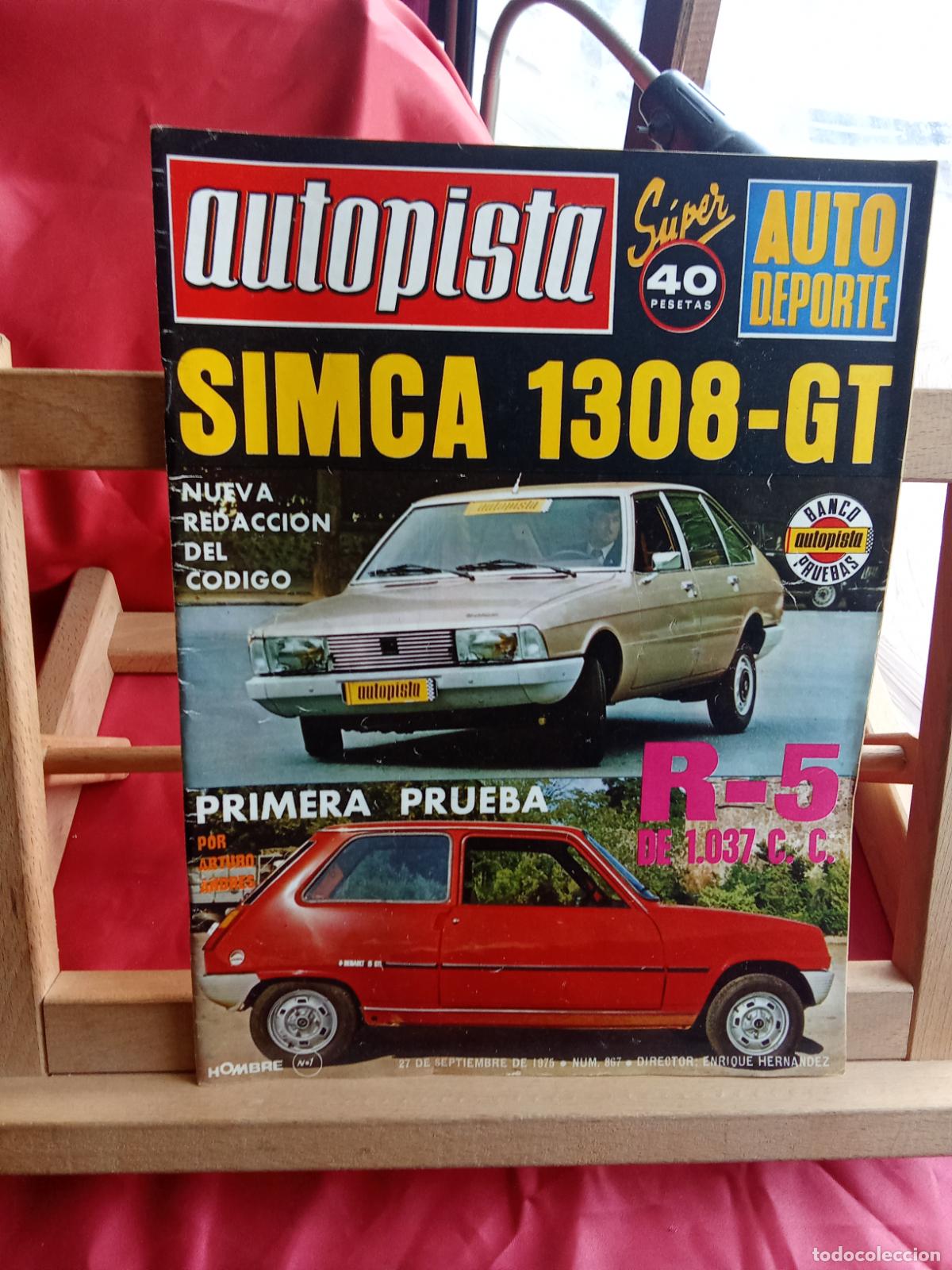 Libros: Revista Autopista N&ordm;867 Septiembre 1975 REV.1386