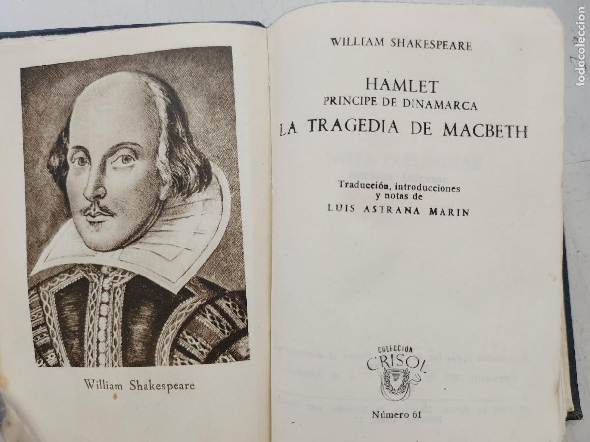 Libros: HAMLET - MACBETH - SHAKESPEARE, WILLIAM. Aguilar, Crisol 61 - Foto 2