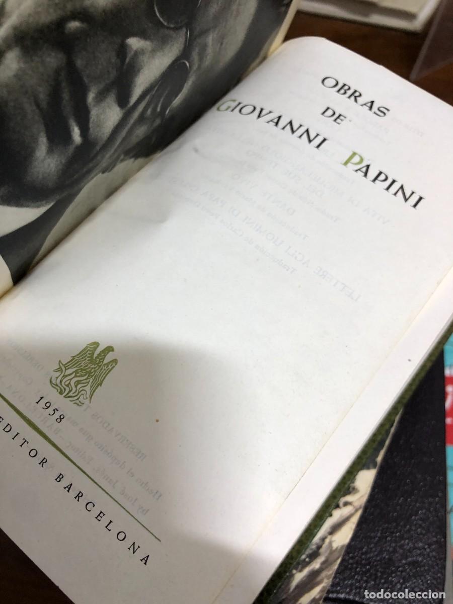 Libros: Obras de Giovanni Papini (1958) Giovanni Papini - Foto 2