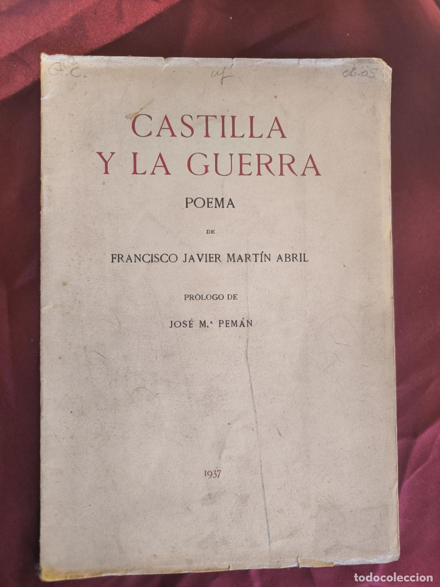Livros em segunda m&atilde;o: Castilla y la guerra (Poema) - Francisco Javier Mart&iacute;n Abril (