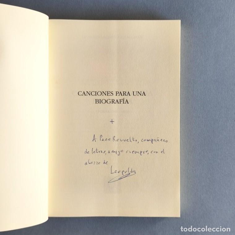 B&uuml;cher: Canciones para una Biograf&iacute;a. (Poes&iacute;a 1948 - 1993). (Ejemplar dedicado). - Rodr&iacute;guez Alcalde, Leopol