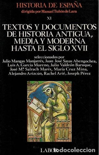Livros em segunda m&atilde;o: Textos y documentos de historia antigua, media y moderna hasta el siglo XVII- 9788433594433