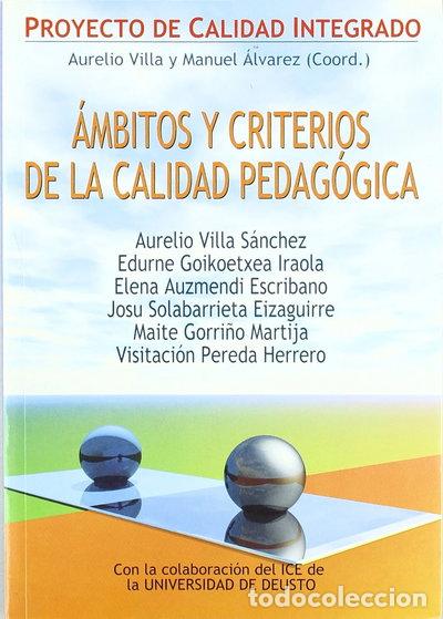 books: &Aacute;mbitos y criterios de la calidad pedag&oacute;gica- 9788427125681