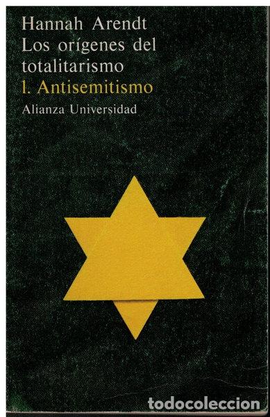 books: Los or&iacute;genes del totalitarismo 1. Antisemitismo- 9788420623092