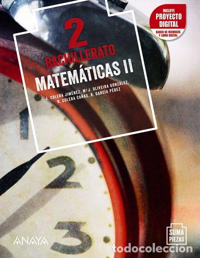 Libros: Matem&aacute;ticas II- 9788469884539