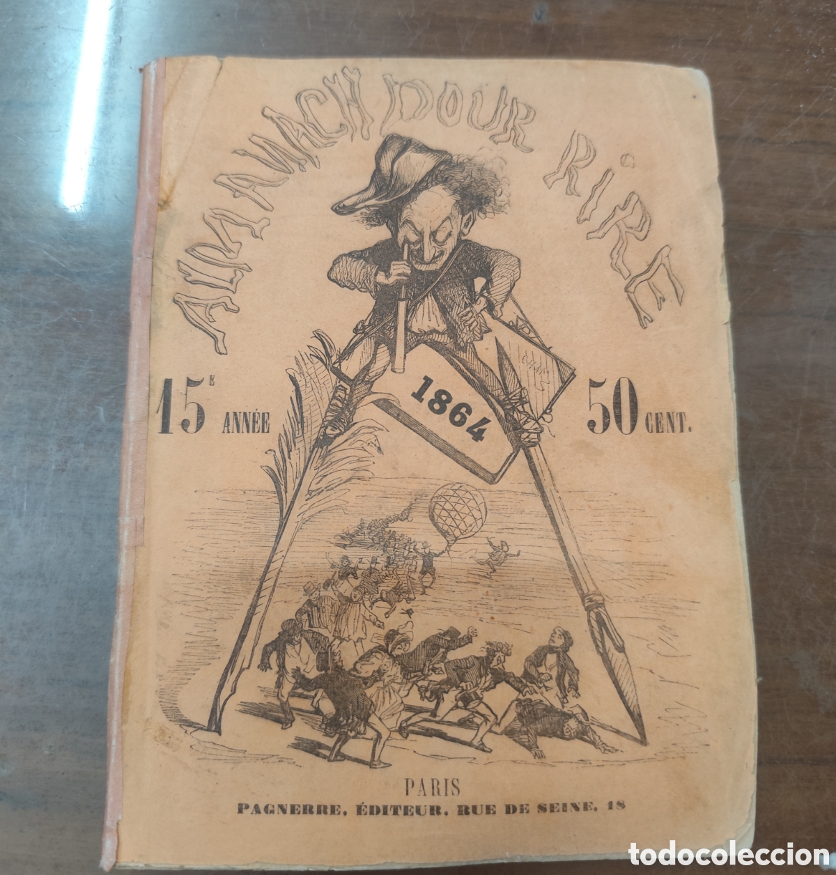 Libri di seconda mano: ALMANACH POUR RIRE. A&ntilde;o 1864