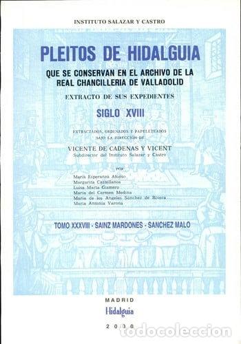 B&uuml;cher: Pleitos de hidalgu&iacute;a que se conservan en el Archivo de la Real Chanciller&iacute;a d...- 9788489851276