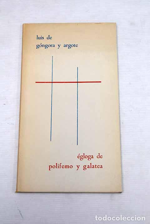 books: Egloga de Polifemo y Galatea.- Gongora y Argote, Luis de