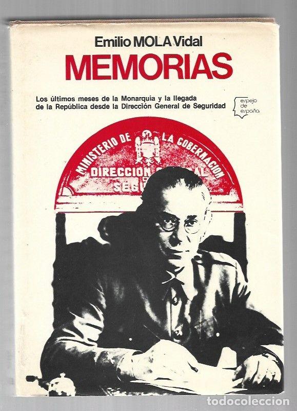Libri di seconda mano: MEMORIAS - MOLA VIDAL, EMILIO