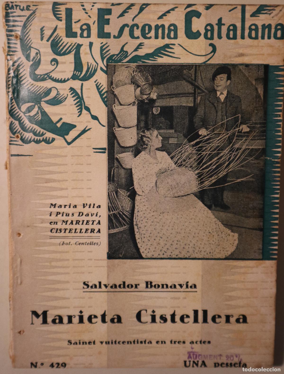Livres: BONAV&Iacute;A, Salvador - MARIETA CISTELLERA - Barcelona 1936