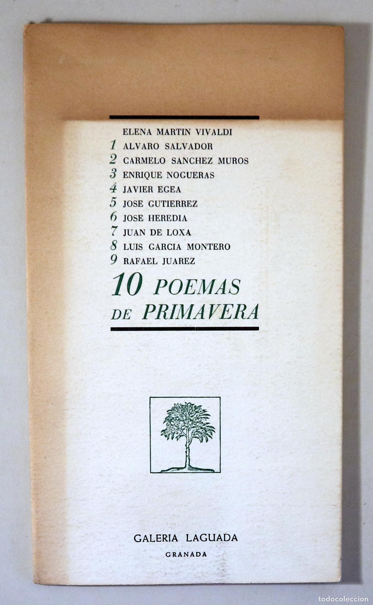 books: (Luis Garc&iacute;a Montero, Juan de Loxa, etc.) - 10 POEMAS DE PRIMAVERA - Granada 1983
