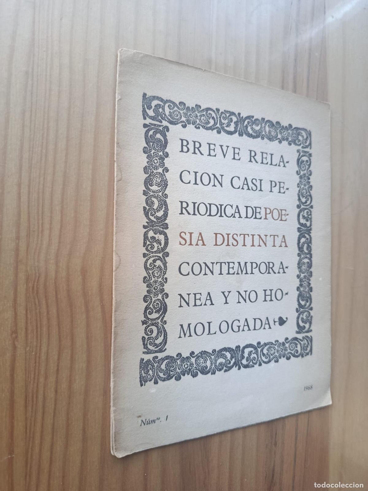 Libros: BREVE RELACI&Oacute;N CASI PERI&Oacute;DICA DE POES&Iacute;A DISTINTA CONTEMPOR&Aacute;NEA Y NO HOMOLOGADA